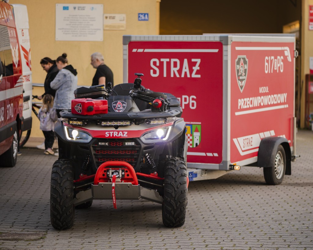 QUAD Seagway AT6 z modułem przeciwpowodziowym gotowy do wyjazdu.